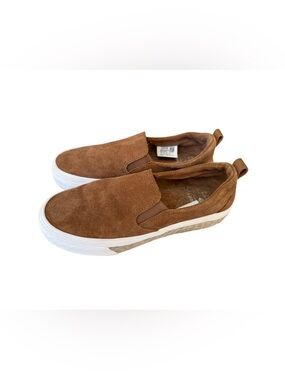 Sperry Women's Slip-On Top Sider Suede Brown and White Loafers